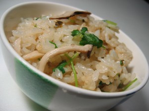 なんちゃって松茸ご飯写真