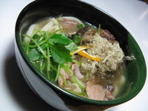 京風肉うどん写真